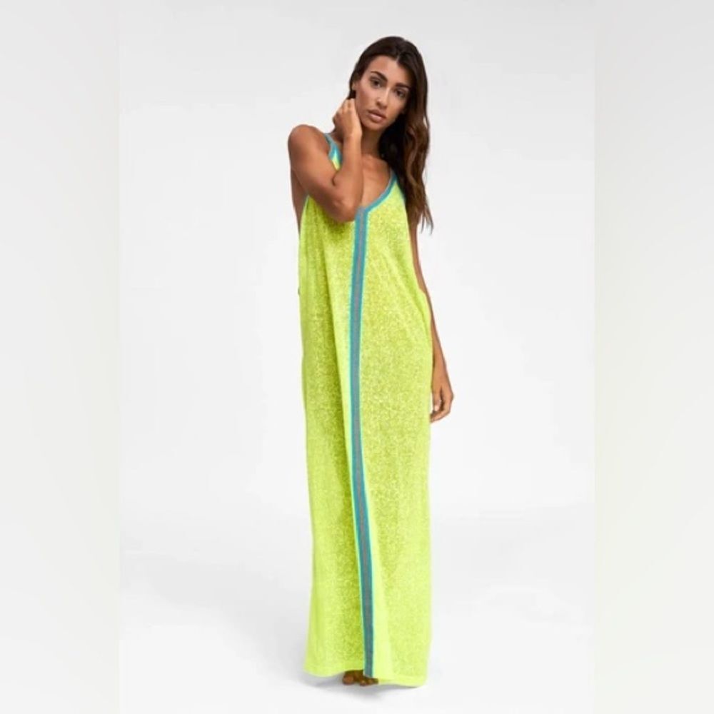Pitusa Inca Sun Dress Maxi Pima Cotton Modal OS Petite